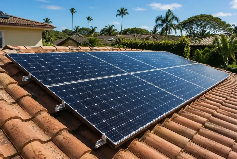 Installation de panneaux solaires à la Tronche